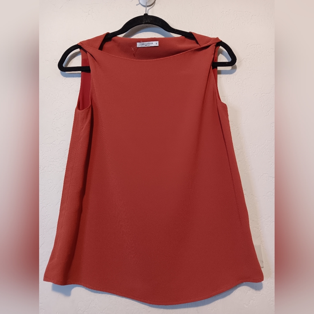 MM. LAFLEUR New York Top Sleeveles SzXS Burnt Orange